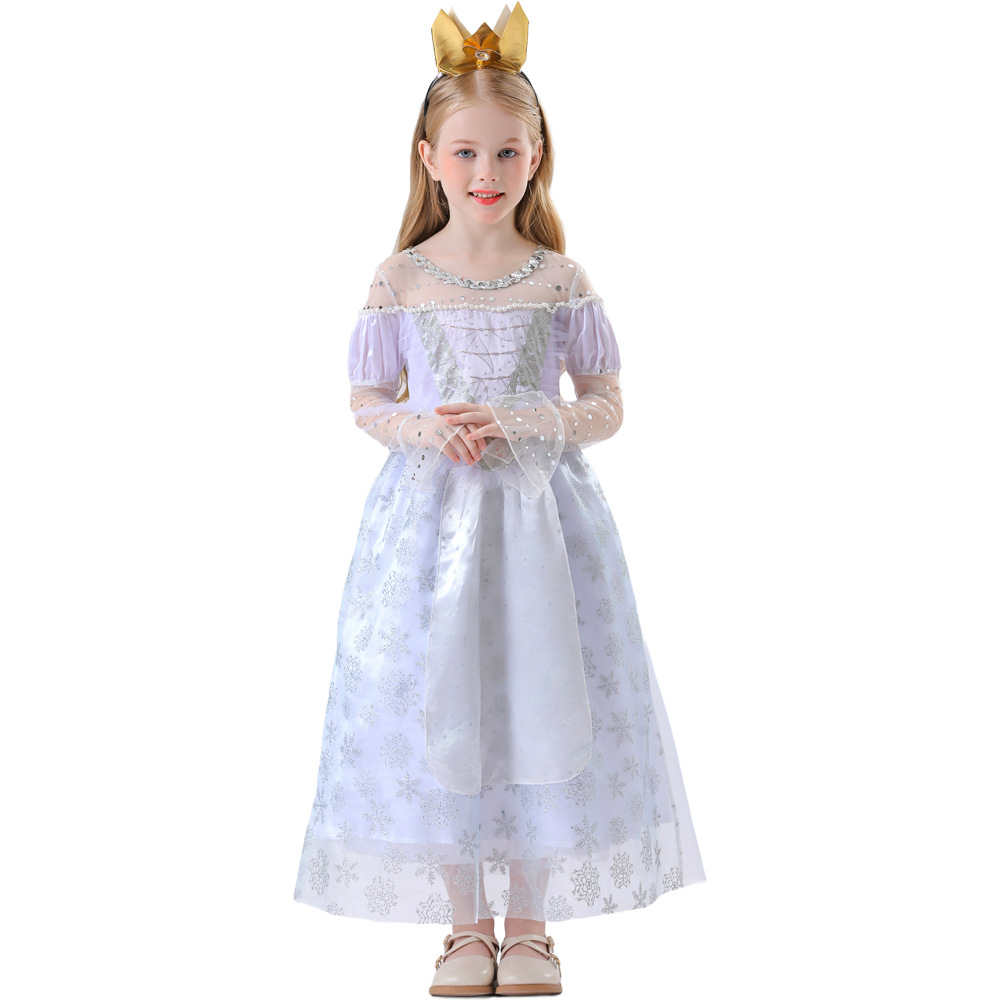 Party Games Alice In Wonderland - ハロウィン子供用アリス・イン・ワンダーランドプリンセスドレスコスプレクイーンプリンセスドレスコスチュームパーティーステージパフォーマンスコスチューム