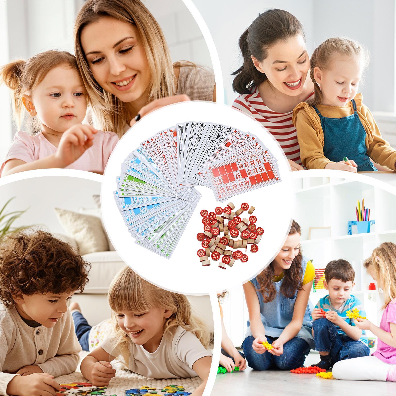 Play Friends Party Games - ビンゴゲーム 木製 面白い 知育玩具 大人向け ビンゴチェス