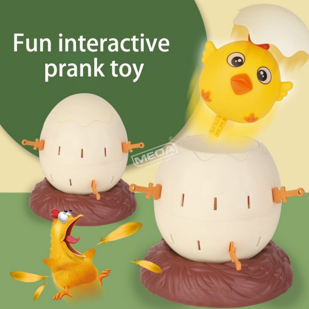 Party Games Easter Egg - ポップアップチキンエッグバレルゲーム 面白い剣刺しボードゲーム 家族パーティー用インタラクティブ卓上おもちゃ 幼児向け イースター クリスマスギフト