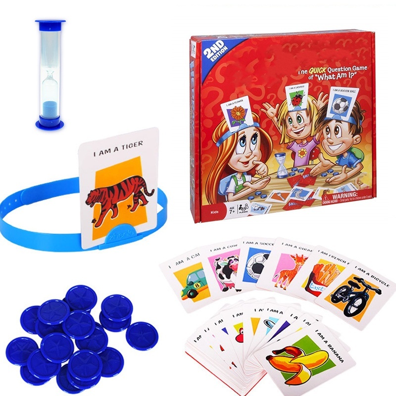Party Games At Home - キッズ面白いカードボードゲームおもちゃ私は誰か当ててくださいゲームファミリーパーティーゲーム親子インタラクティブ教育ボードゲームおもちゃギフト