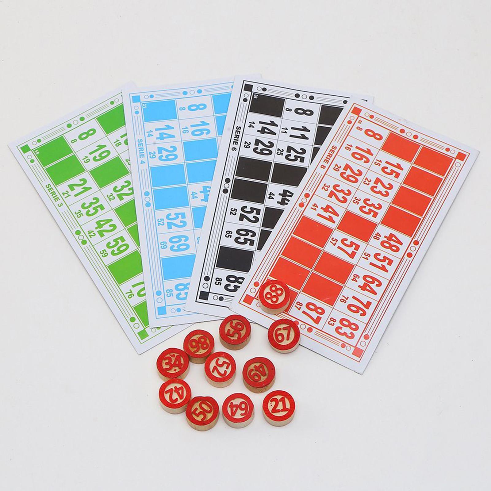 Play Friends Party Games - ビンゴカードゲーム 木製 面白い 知育玩具 大人向け ビンゴチェス