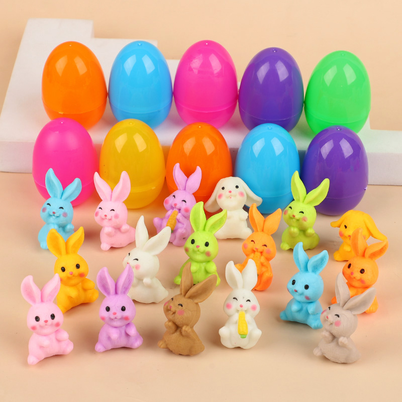 24個入り イースターエッグ ウサギのフィギュア付き 子供用 - Party Games Easter Egg のレビューと価格