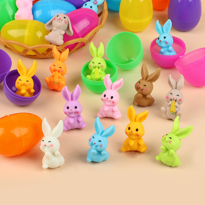 24個入り イースターエッグ ウサギのフィギュア付き 子供用 - Party Games Easter Egg のレビューと価格