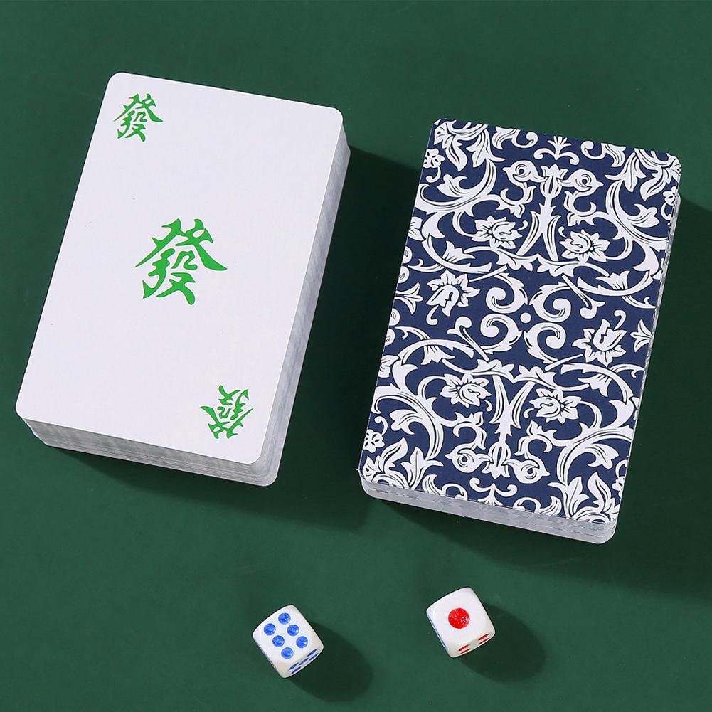 144枚の麻雀牌セット、2個のサイコロ付き、伝統的な中国ゲー - Party Games At Home のレビューと価格