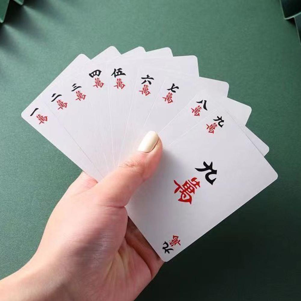 144枚の麻雀牌セット、2個のサイコロ付き、伝統的な中国ゲー - Party Games At Home のレビューと価格