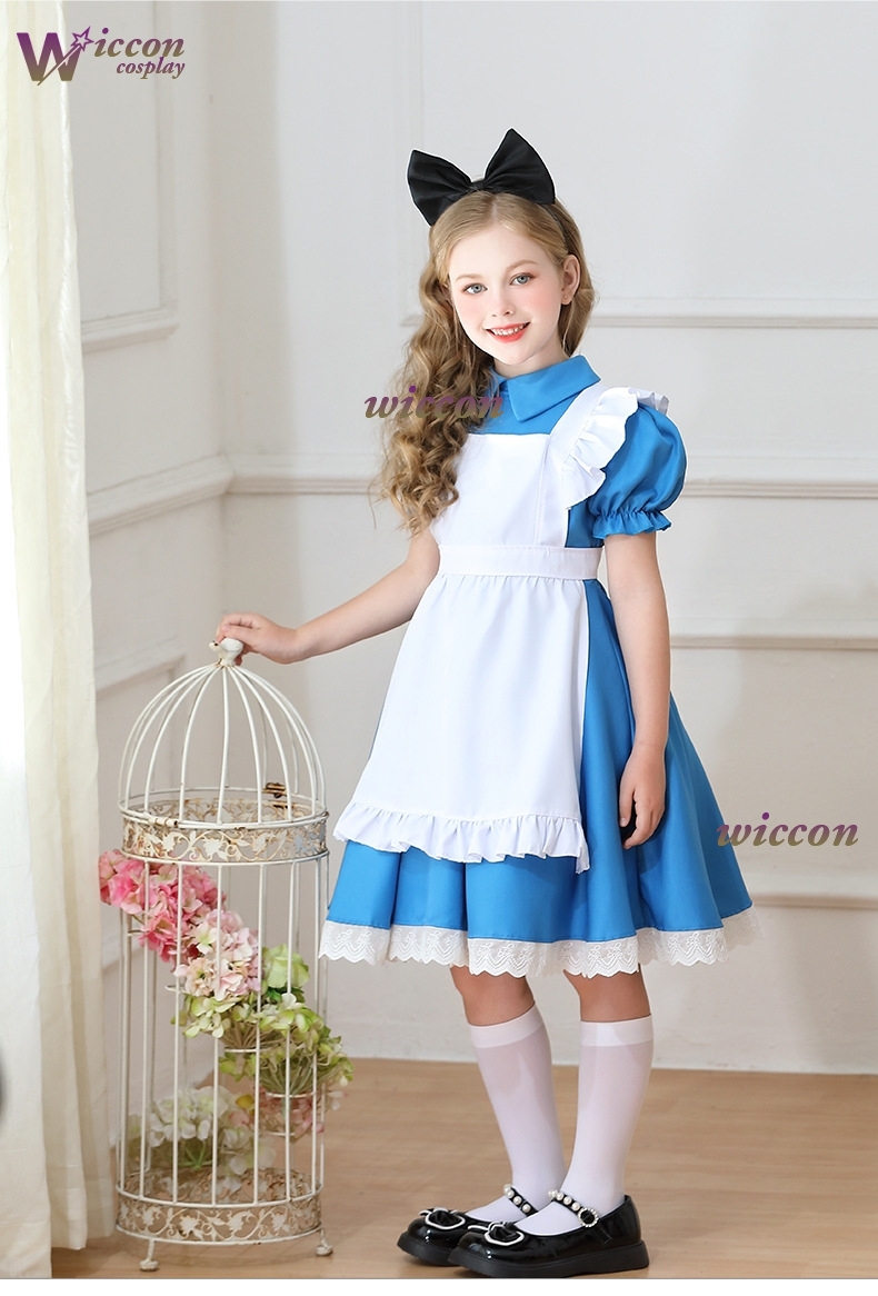 Ynot 子供女の子ブルー不思議の国のアリス衣装ドレス子供の - Party Games Alice In Wonderland のレビューと価格