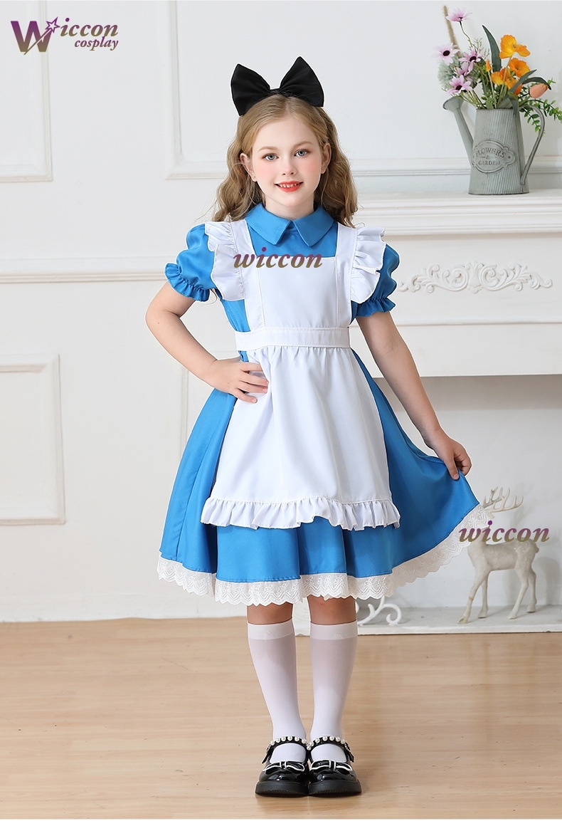 Ynot 子供女の子ブルー不思議の国のアリス衣装ドレス子供の - Party Games Alice In Wonderland のレビューと価格