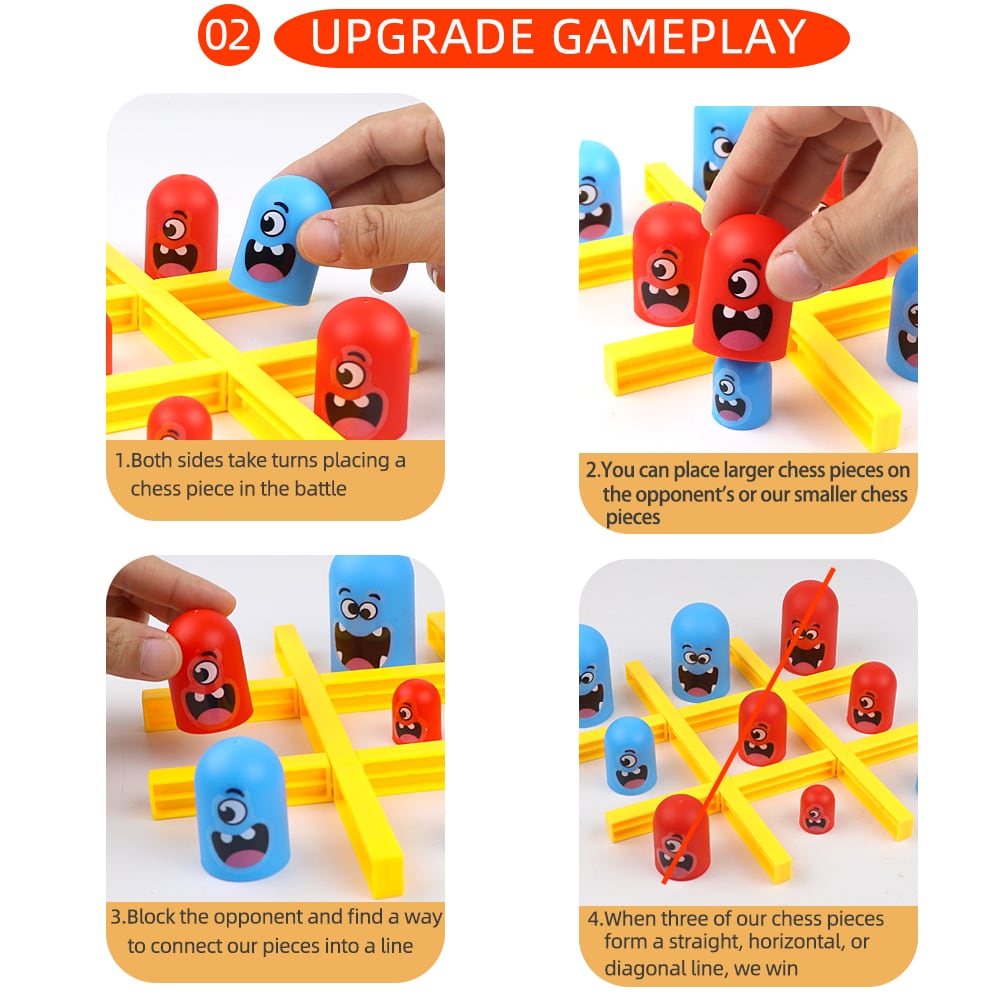 面白いテーブルボードゲーム 三目並べ 知的 大きな食べる 小 - Tic Tac Toe Giant のレビューと価格