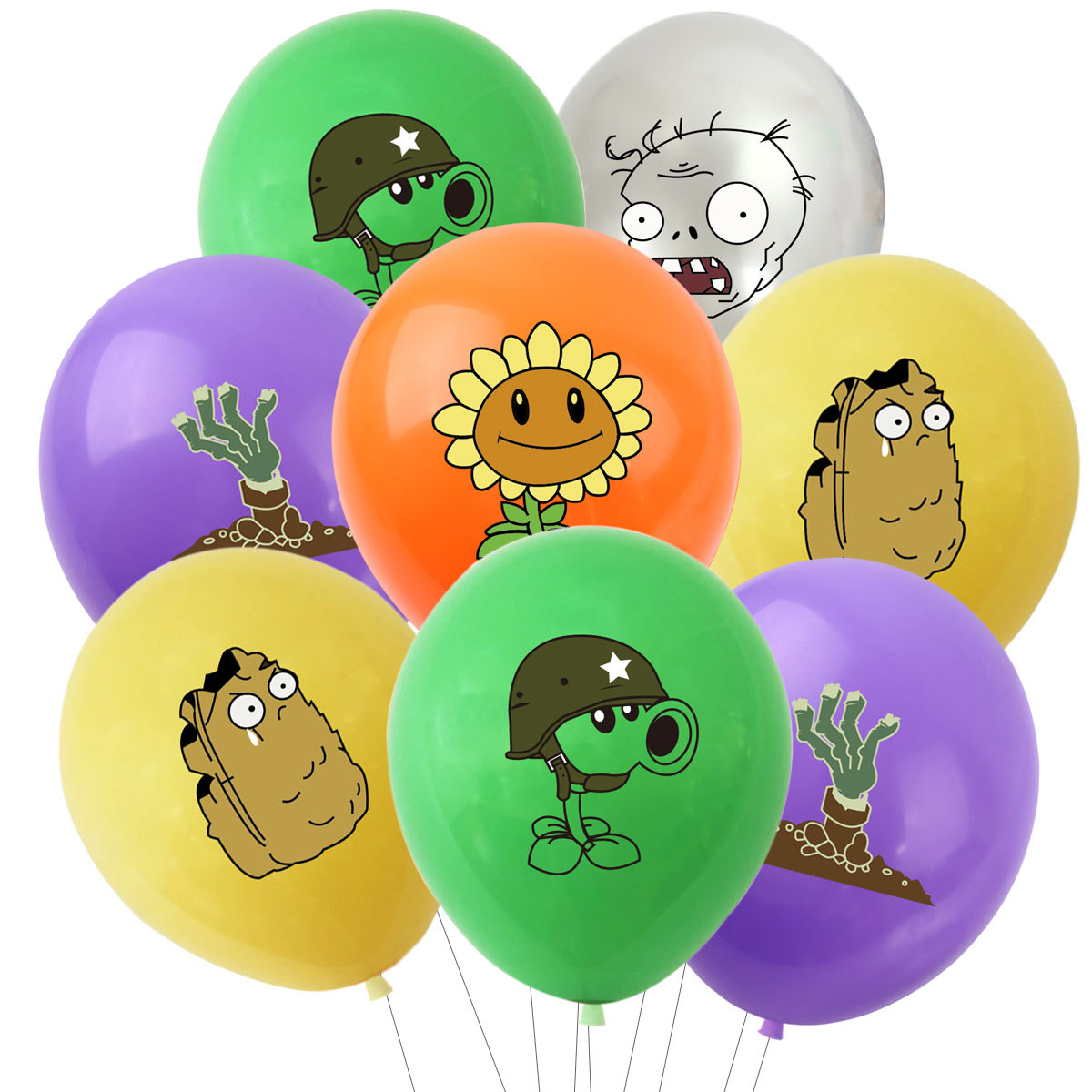 10 個 12 インチ植物 VS ゾンビ Pvz ラテックス - Zombie Party Games のレビューと価格