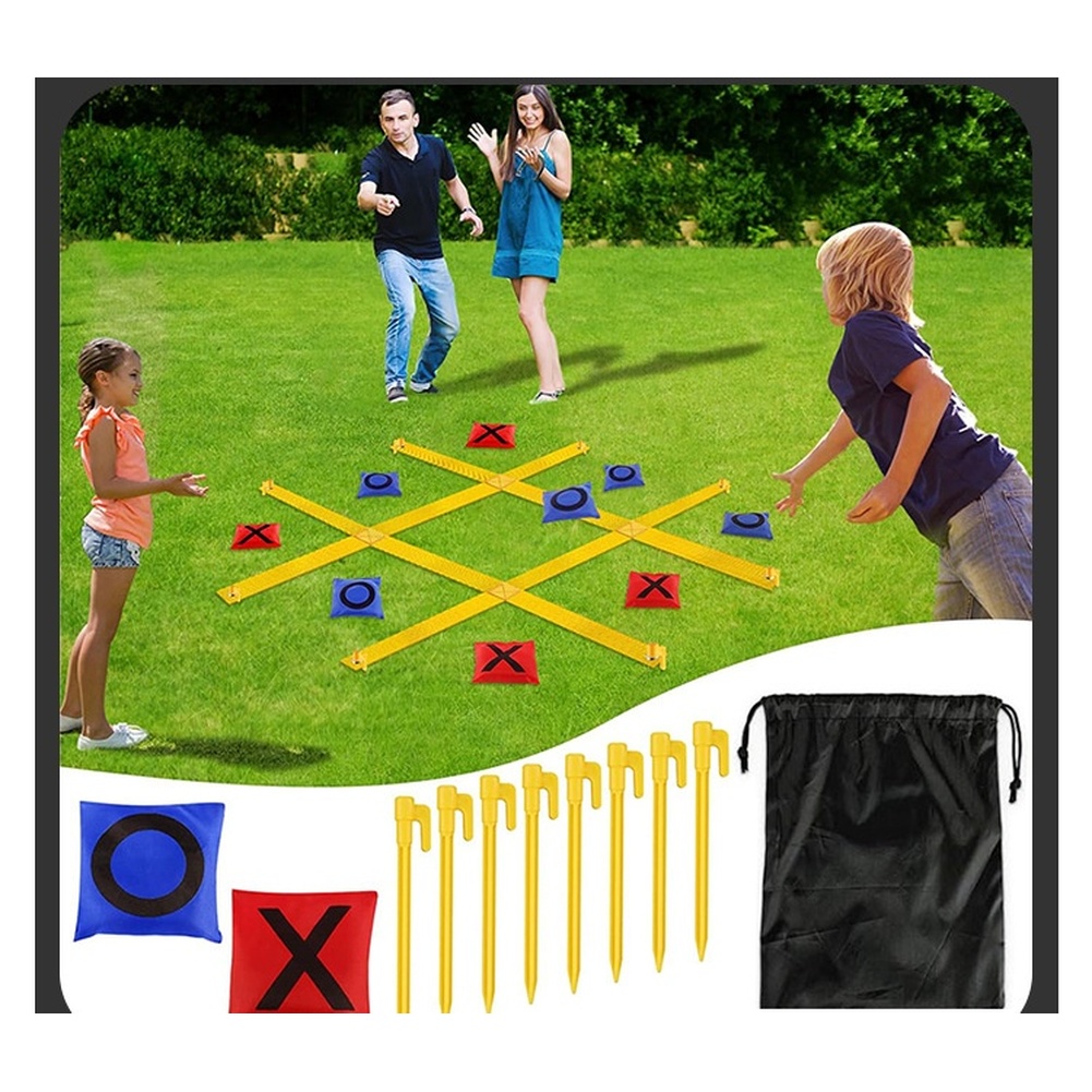 折りたたみ式巨大三目並べ屋外ボードゲームセット キャンプ、ピ - Tic Tac Toe Giant のレビューと価格