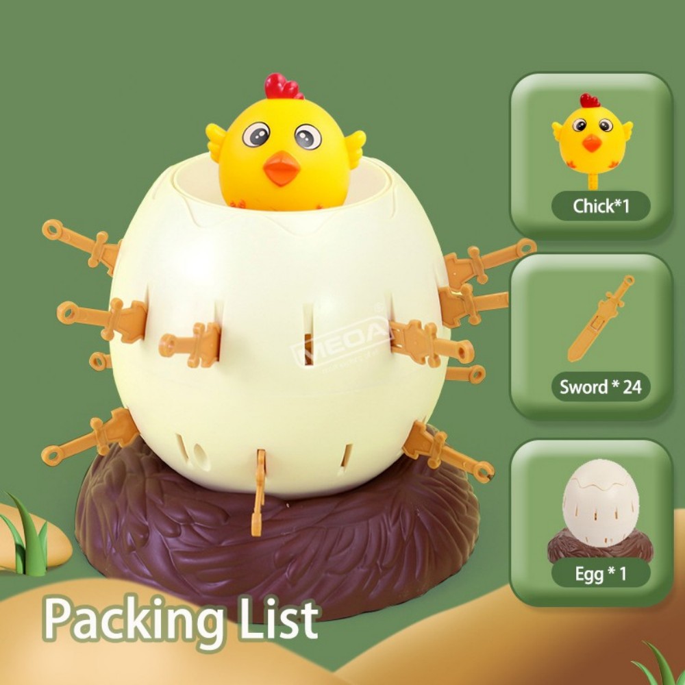ポップアップチキンエッグバレルゲーム 面白い剣刺しボードゲー - Party Games Easter Egg のレビューと価格