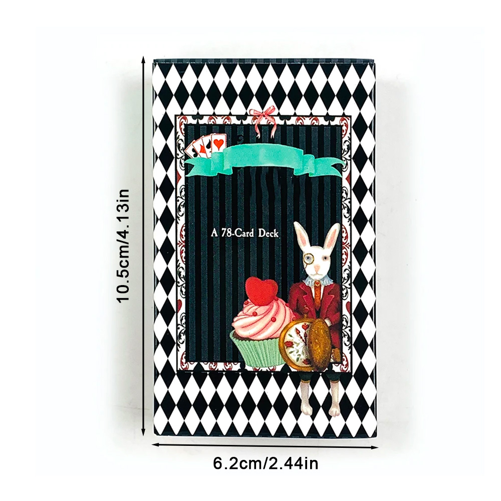 78枚の不思議の国のアリスタロットデッキ（10.5 × 6. - Party Games Alice In Wonderland のレビューと価格