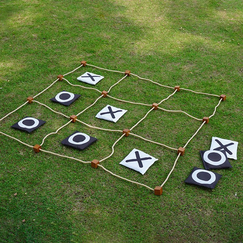 巨大な三目並べ屋外ゲーム、組み立て不要、すぐに設置できるビー - Tic Tac Toe Giant のレビューと価格