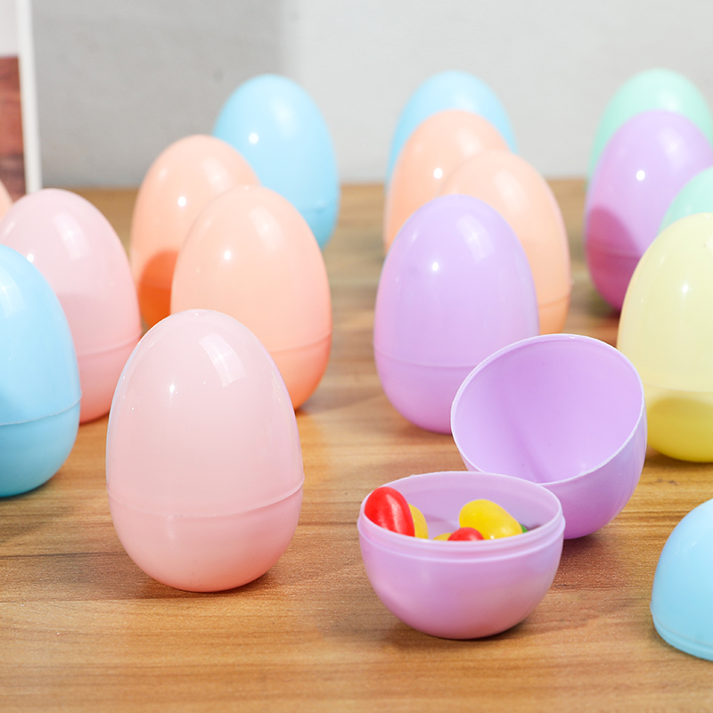 12/24パック 充填可能なイースターエッグ プラスチック  - Party Games Easter Egg のレビューと価格
