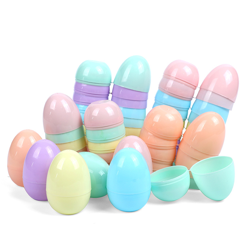 12/24パック 充填可能なイースターエッグ プラスチック  - Party Games Easter Egg のレビューと価格