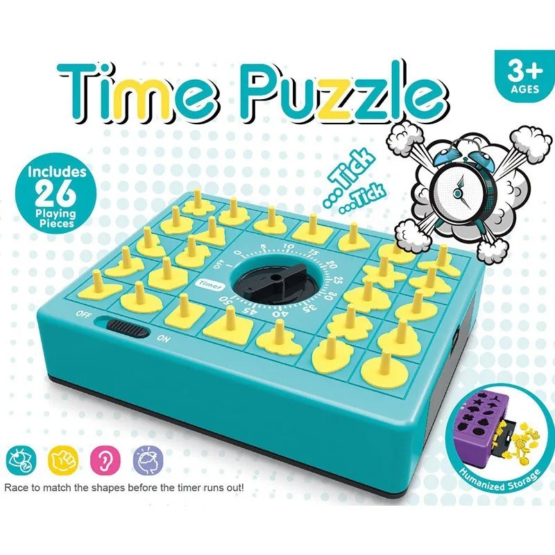 子供用タイムボードパズル教育用テーブルトイHapeマッチング - Party Games At Home のレビューと価格