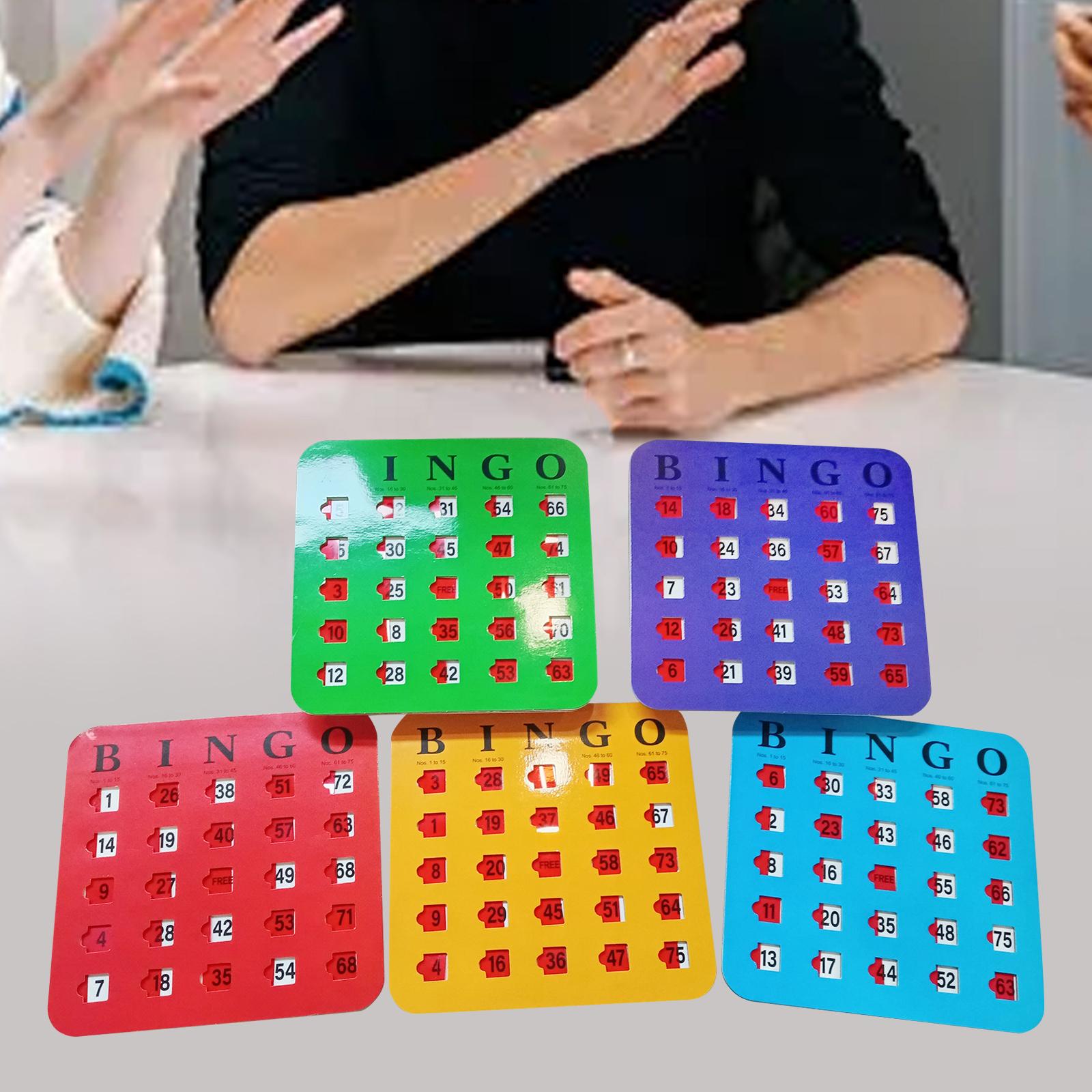 5枚入り 大きな文字のビンゴカード 読みやすい パーティーゲ - Party Games For Large Groups のレビューと価格