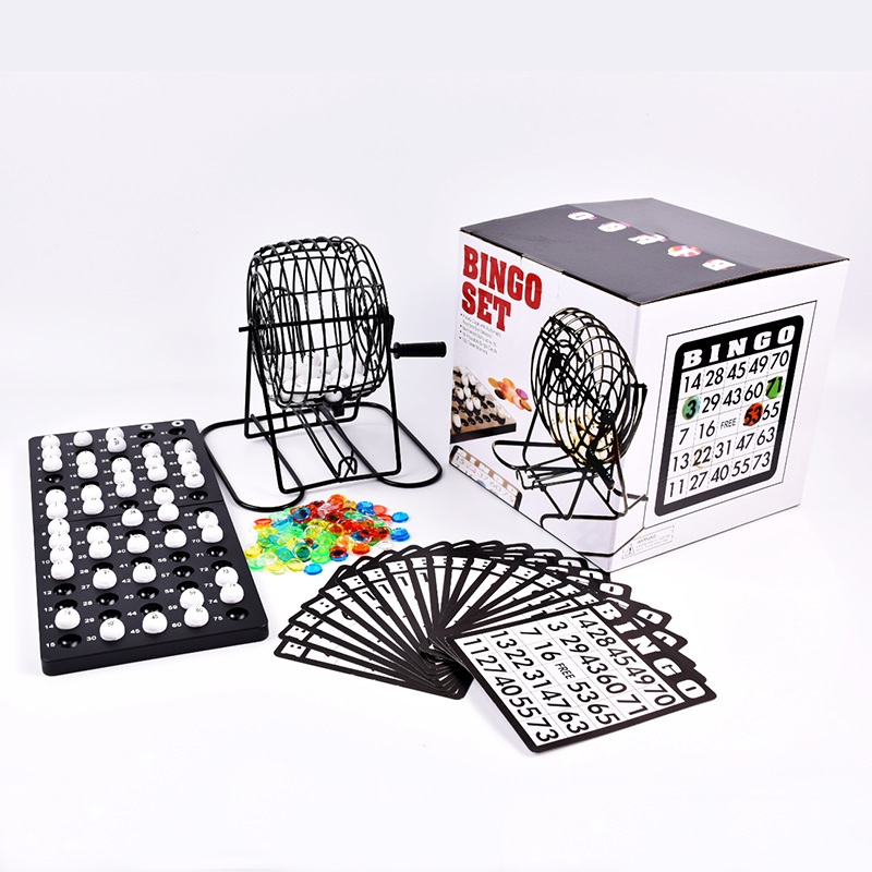 ビンゴ抽選機 スチール製ビンゴゲームケージセット 大人向け  - Party Games For Large Groups のレビューと価格