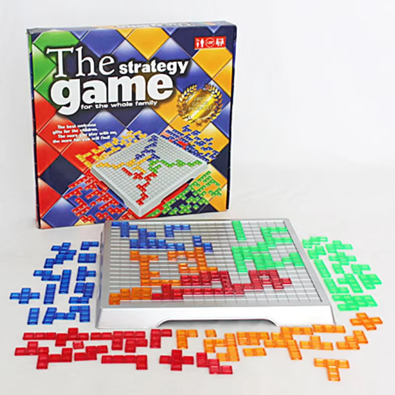 子供知的パズル戦略ボード知育玩具色の正方形ゲームキッズファミ - Party Games At Home のレビューと価格