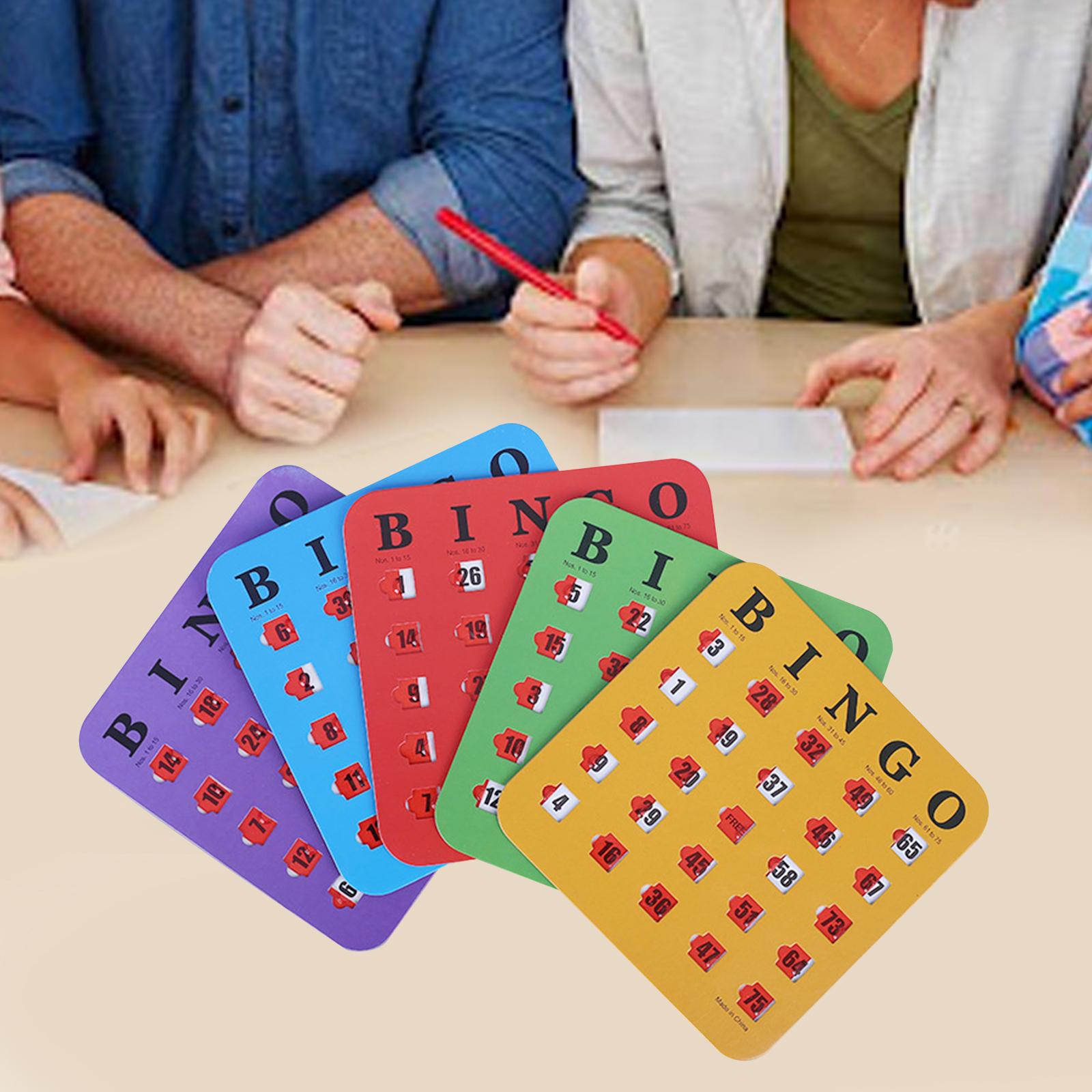 5枚組 大きなプリント ビンゴカード 見やすい パーティーゲ - Party Games For Large Groups のレビューと価格